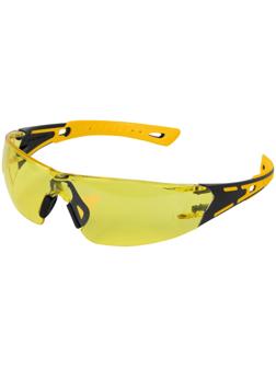 Очки защитные Denzel 89192, открытые, поликарбонатные, желтая линза, 2х комп. дужки