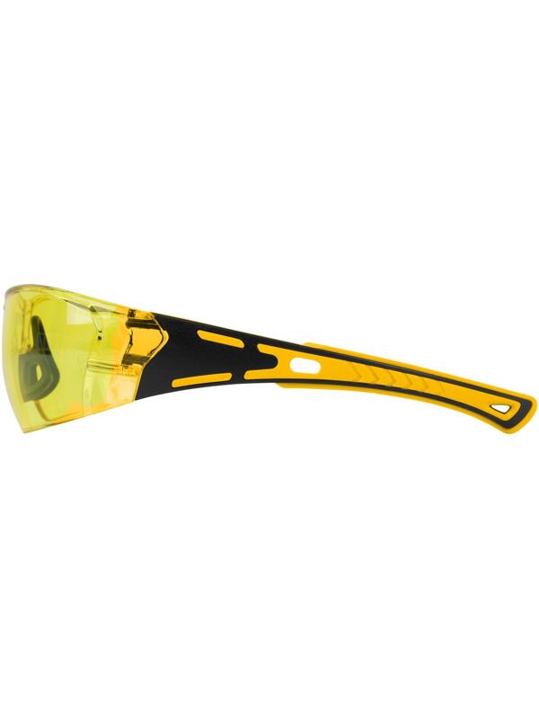 Очки защитные Denzel 89192, открытые, поликарбонатные, желтая линза, 2х комп. дужки
