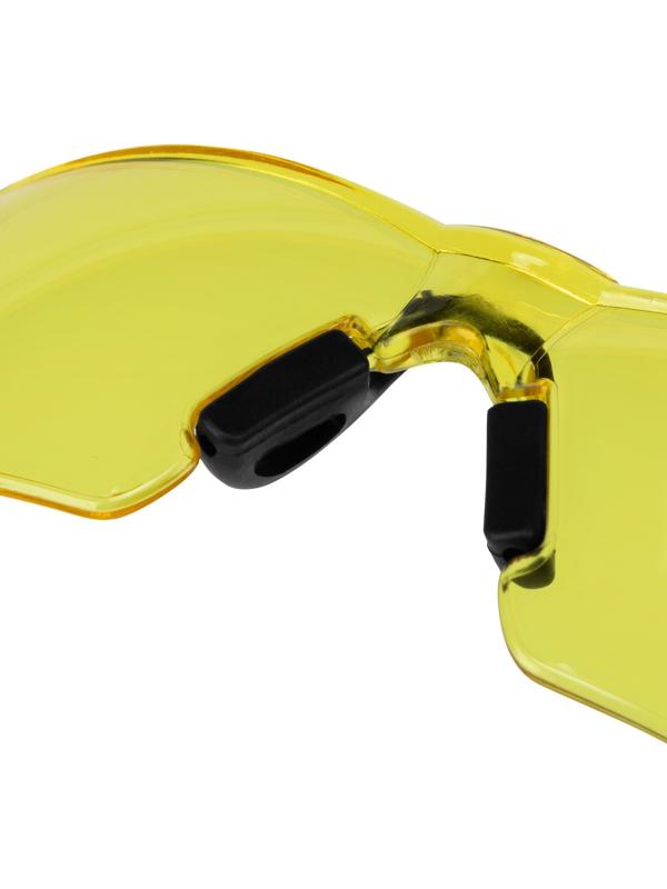 Очки защитные Denzel 89192, открытые, поликарбонатные, желтая линза, 2х комп. дужки