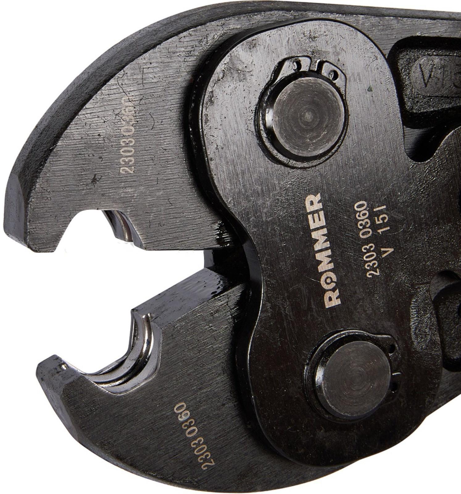 Пресс-клещи ROMMER RPT-0003-000015, V-профиль, 15