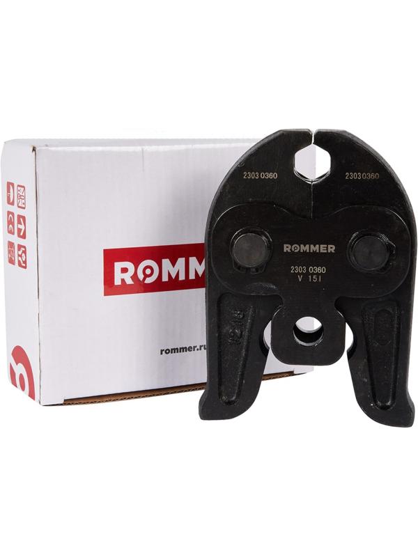 Пресс-клещи ROMMER RPT-0003-000015, V-профиль, 15