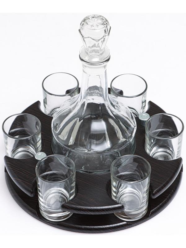 Минибар 7 предметов: графин 500 мл + стопка 60 мл