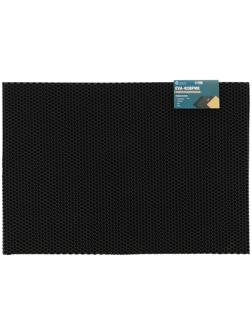 Коврик eva универсальный Grand Caratt, Соты 46 х 66 см, черный