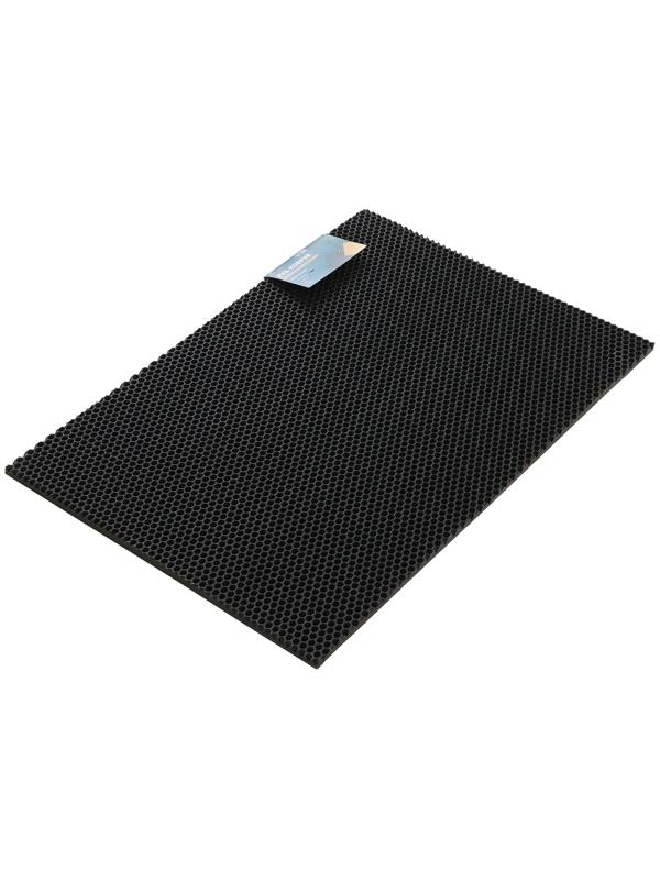 Коврик eva универсальный Grand Caratt, Соты 46 х 66 см, черный