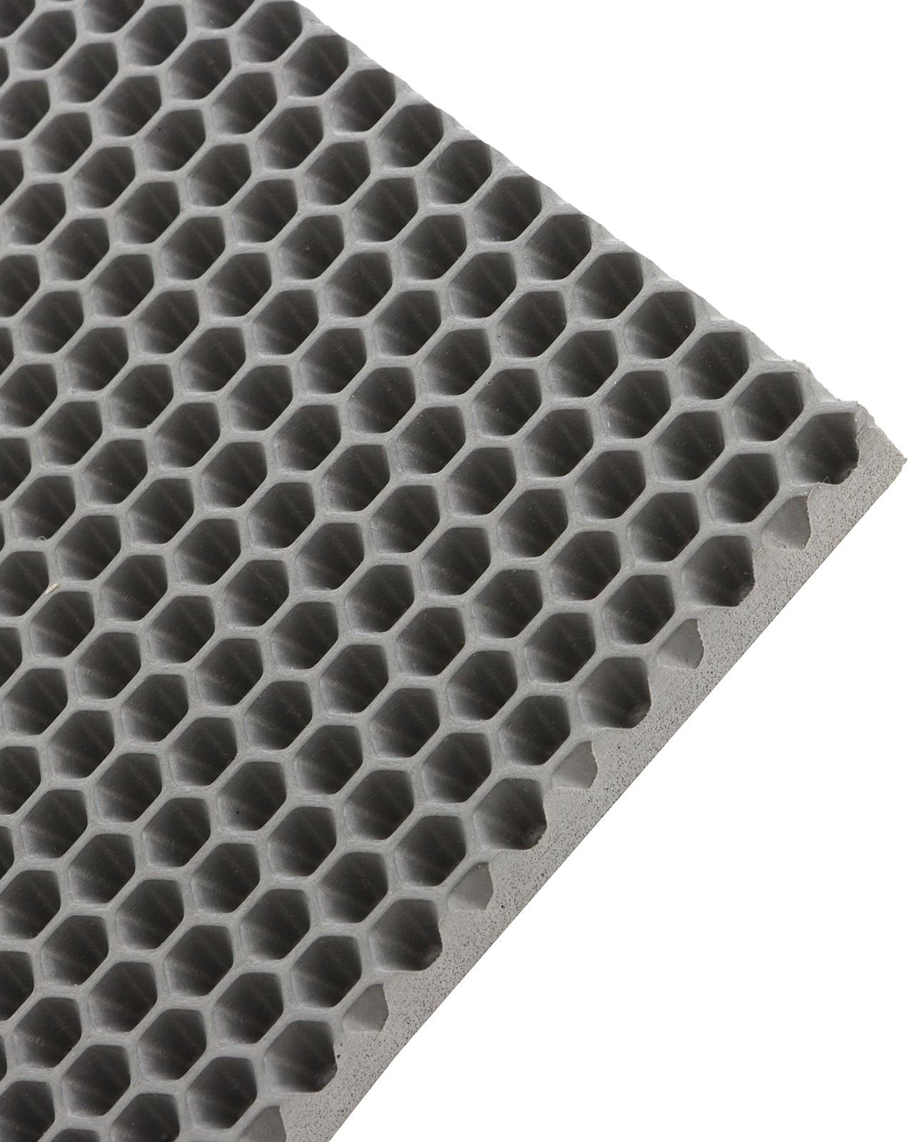 Коврик eva универсальный Grand Caratt, Соты 46 х 66 см, серый