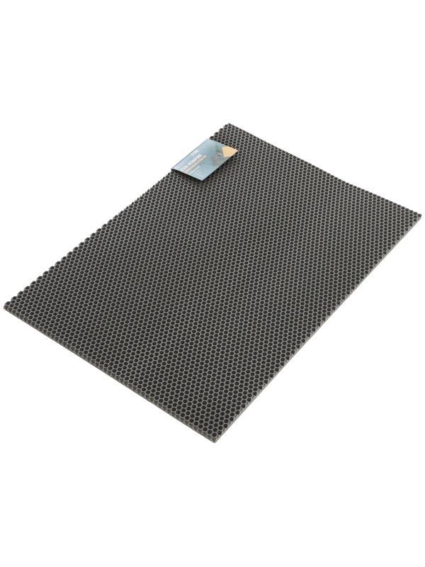 Коврик eva универсальный Grand Caratt, Соты 46 х 66 см, серый