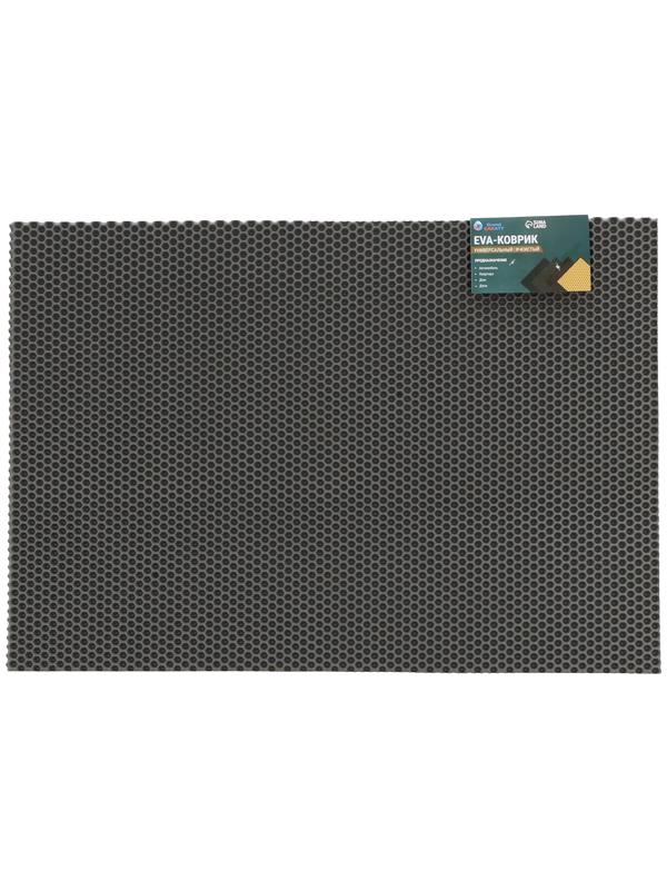 Коврик eva универсальный Grand Caratt, Соты 46 х 66 см, серый