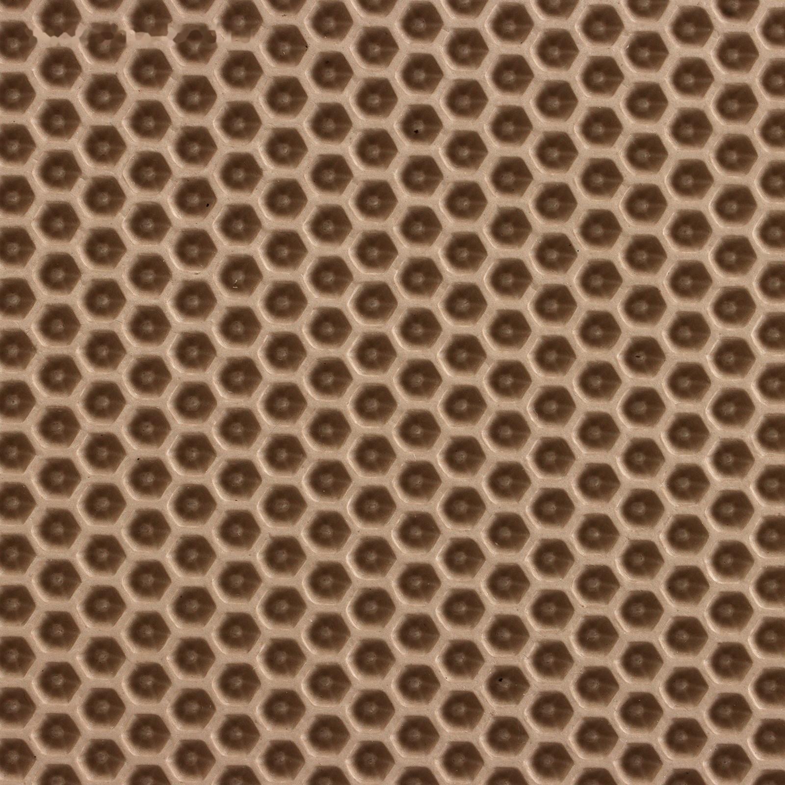 Коврик eva универсальный Grand Caratt, Соты 46 х 66 см, бежевый