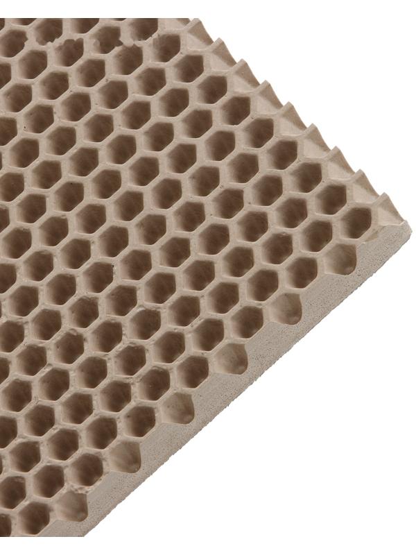 Коврик eva универсальный Grand Caratt, Соты 46 х 66 см, бежевый