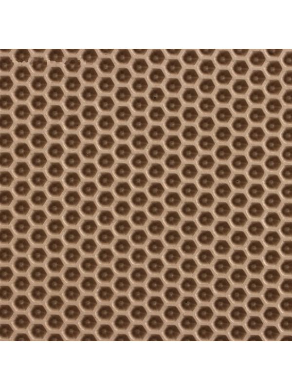 Коврик eva универсальный Grand Caratt, Соты 46 х 66 см, бежевый