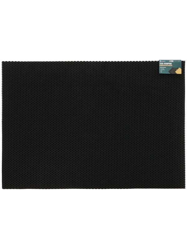 Коврик eva универсальный Grand Caratt, Соты 100 х 70 см, черный
