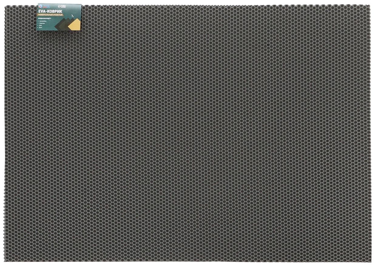 Коврик eva универсальный Grand Caratt, Соты 100 х 70 см, серый