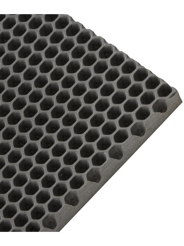 Коврик eva универсальный Grand Caratt, Соты 100 х 70 см, серый