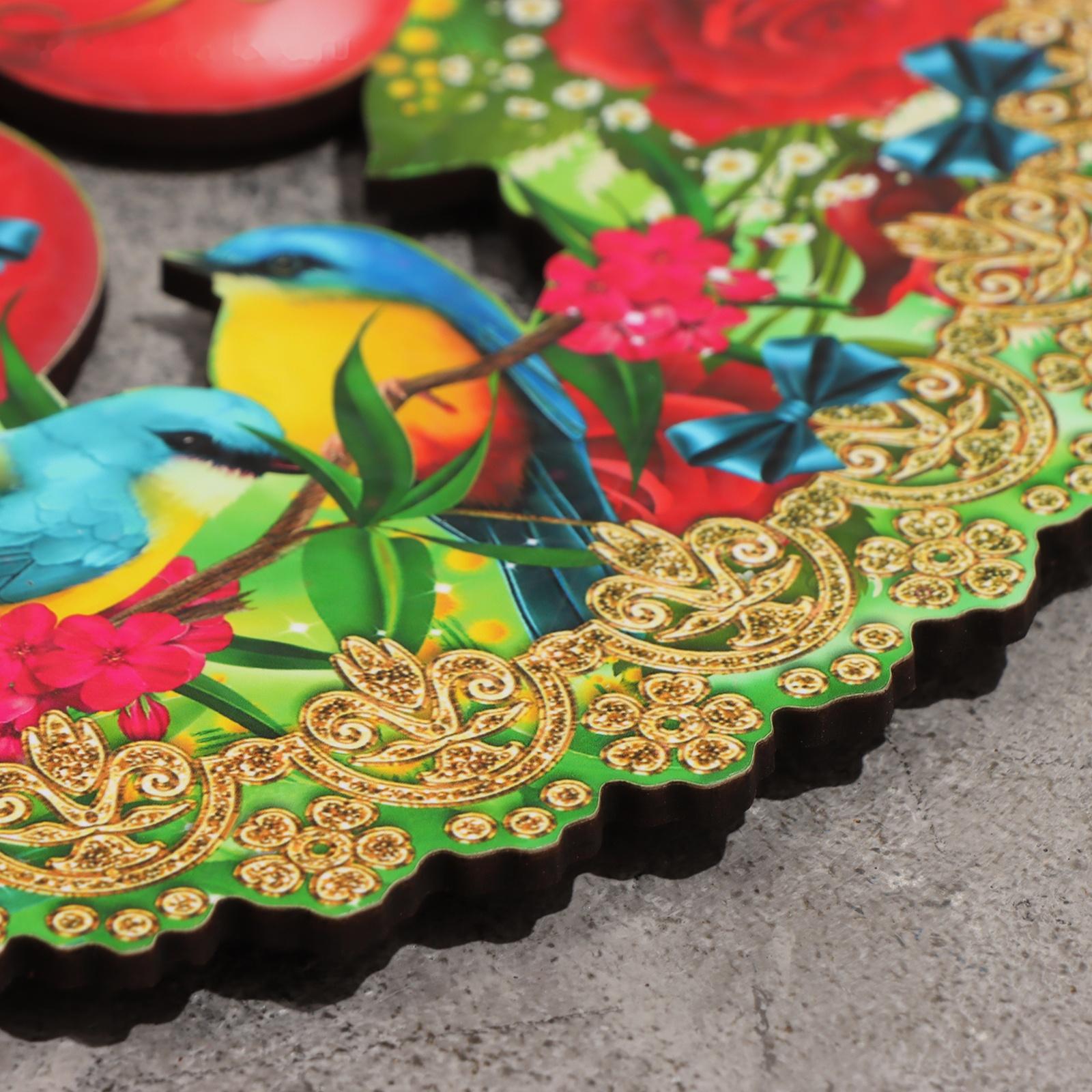 Набор № 2 подставка под горячее и 2 подстаканника, D-20,5 см