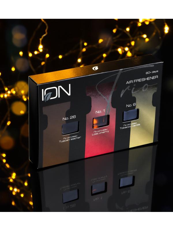 Набор ароматизаторов для авто ION, 3 парфюмированных бутылочки