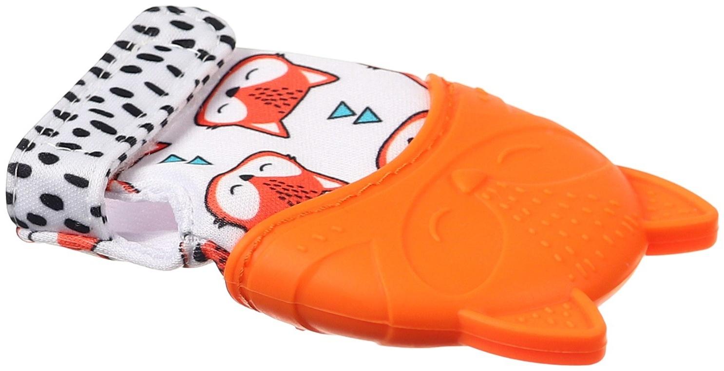 Прорезыватель-рукавичка «Лисичка», Крошка Я