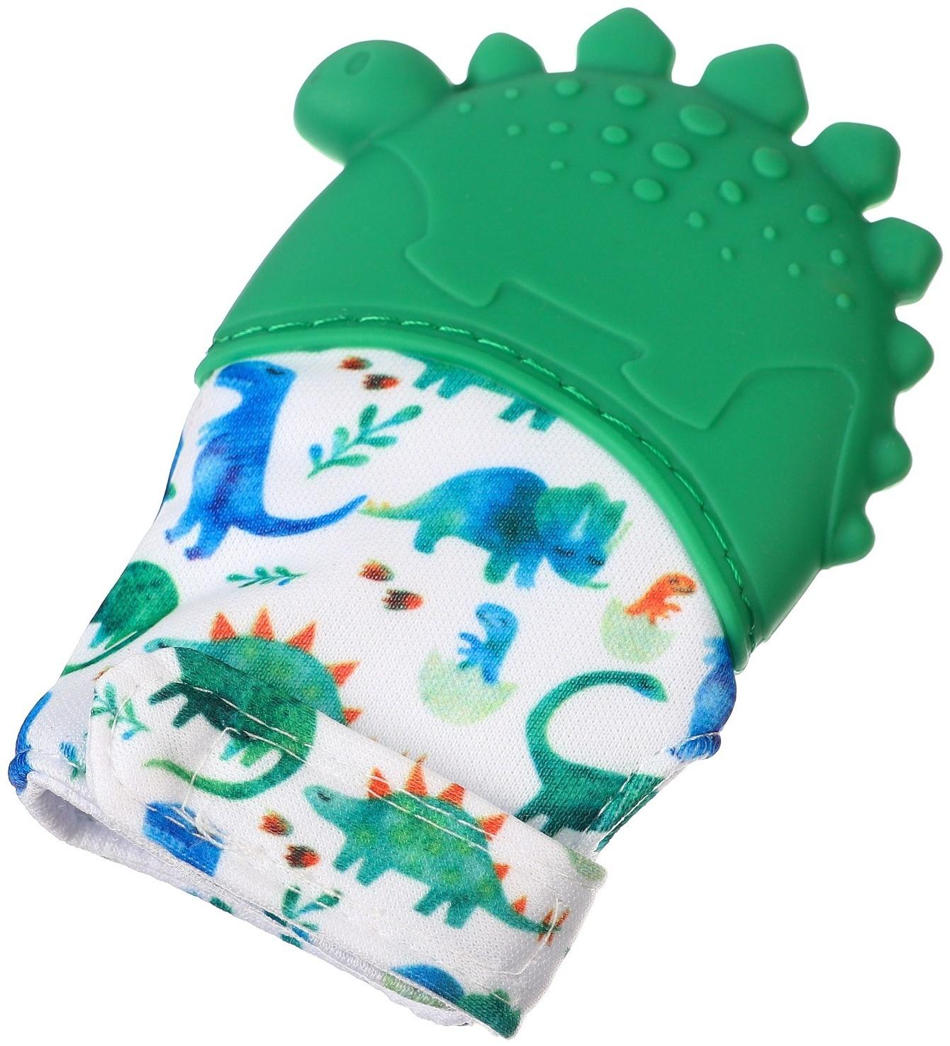 Прорезыватель-рукавичка «Динозаврик», Крошка Я,