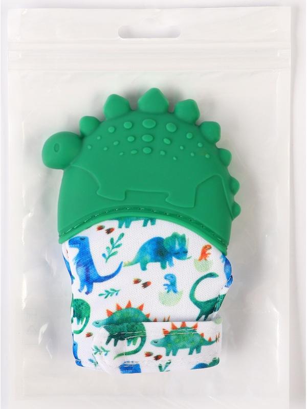Прорезыватель-рукавичка «Динозаврик», Крошка Я,