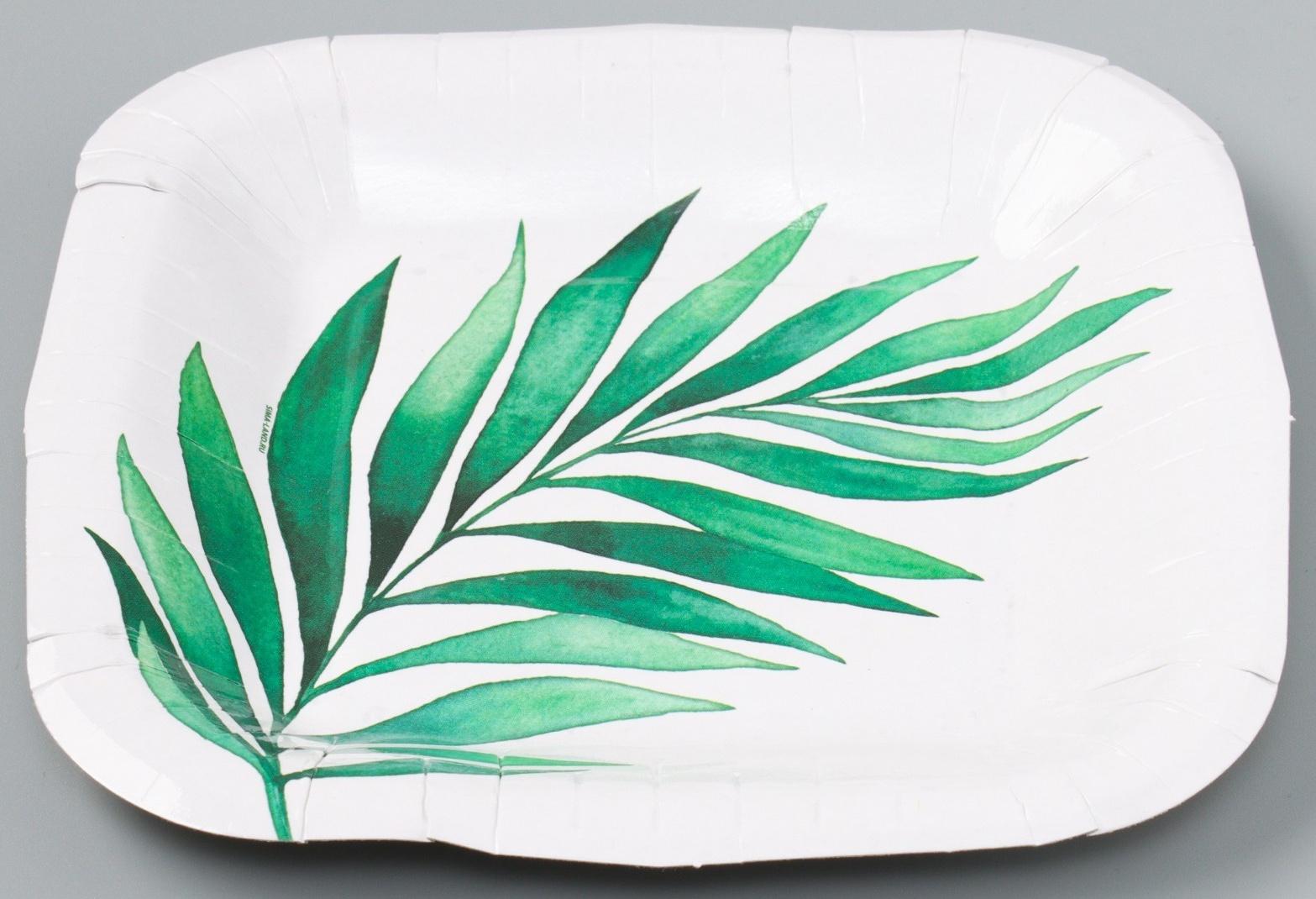 Тарелка бумажная квадратная 