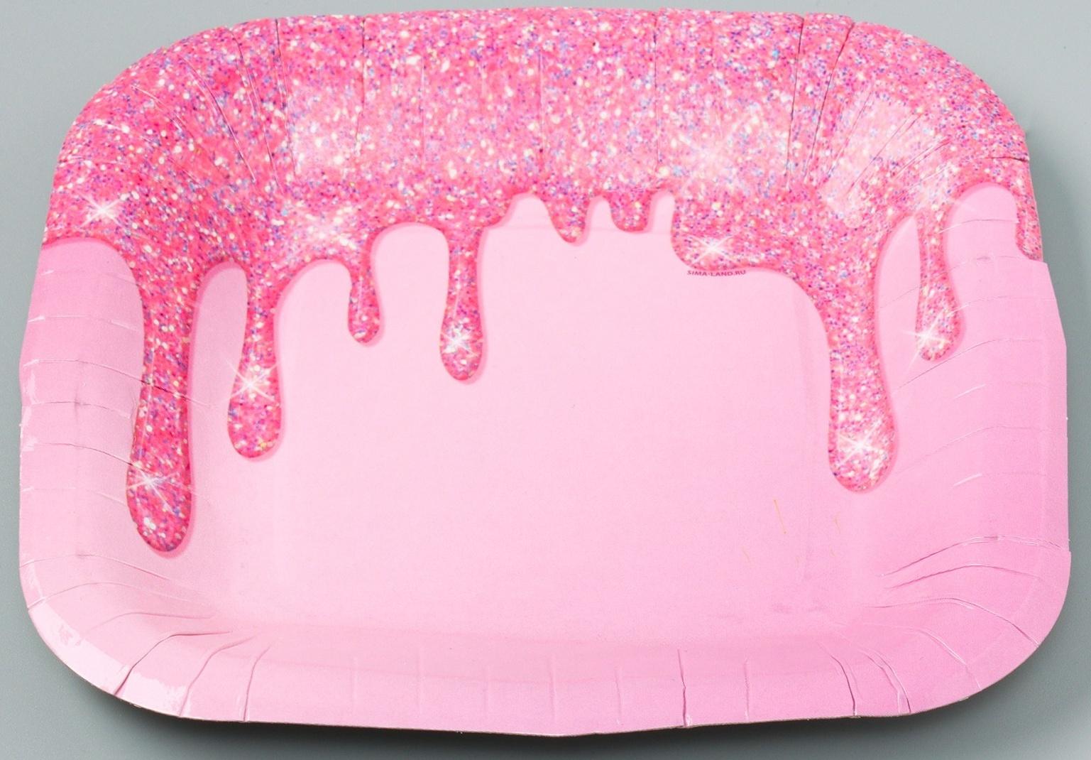 Тарелка бумажная квадратная 