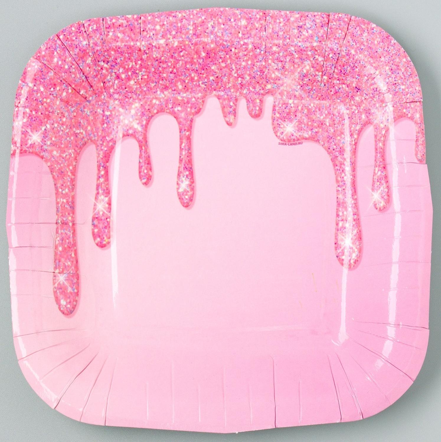 Тарелка бумажная квадратная 