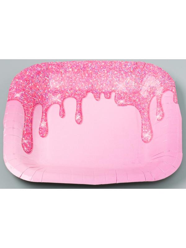 Тарелка бумажная квадратная 