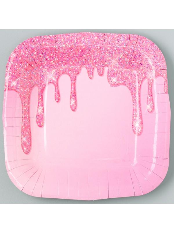 Тарелка бумажная квадратная 