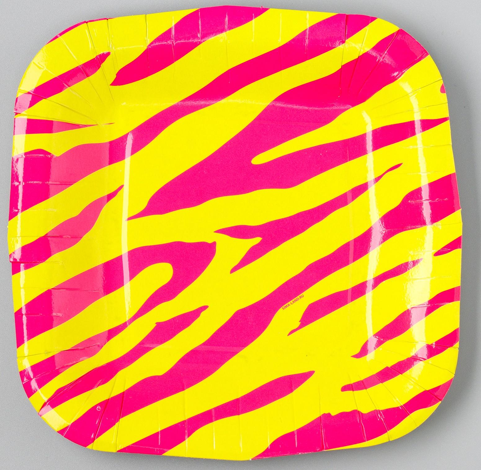 Тарелка бумажная квадратная 