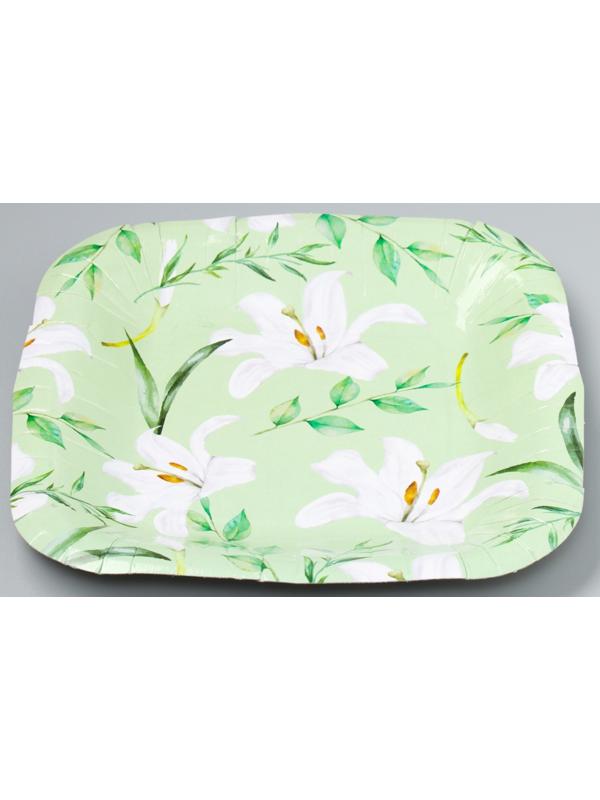 Тарелка бумажная квадратная 