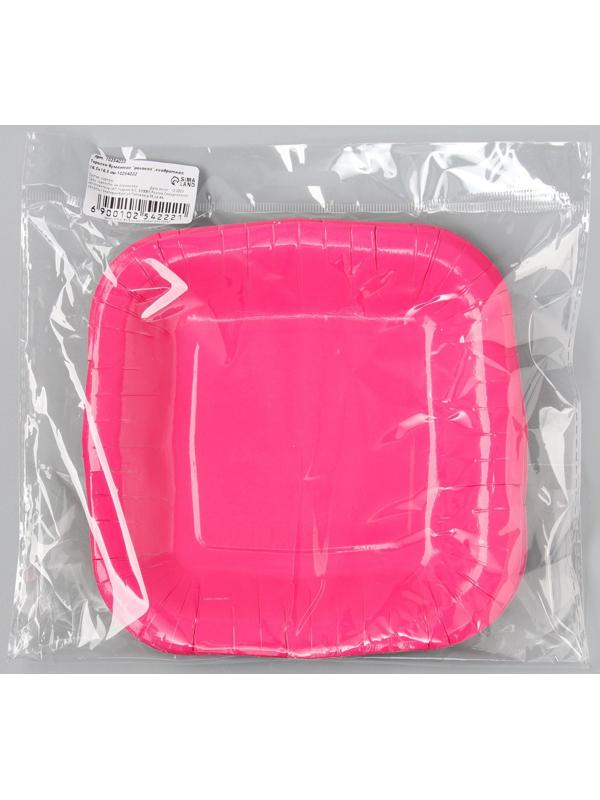 Тарелка бумажная квадратная 