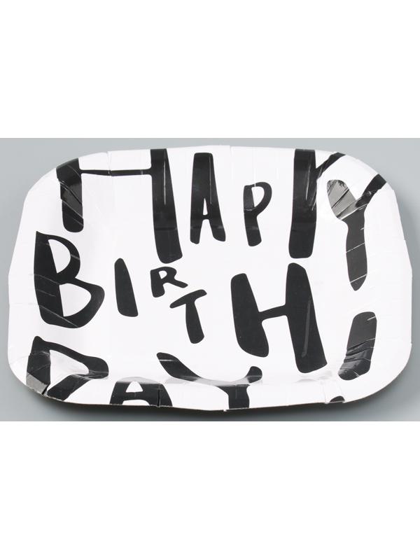 Тарелка бумажная квадратная 