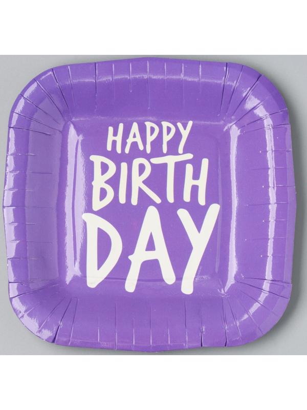 Тарелка бумажная квадратная 