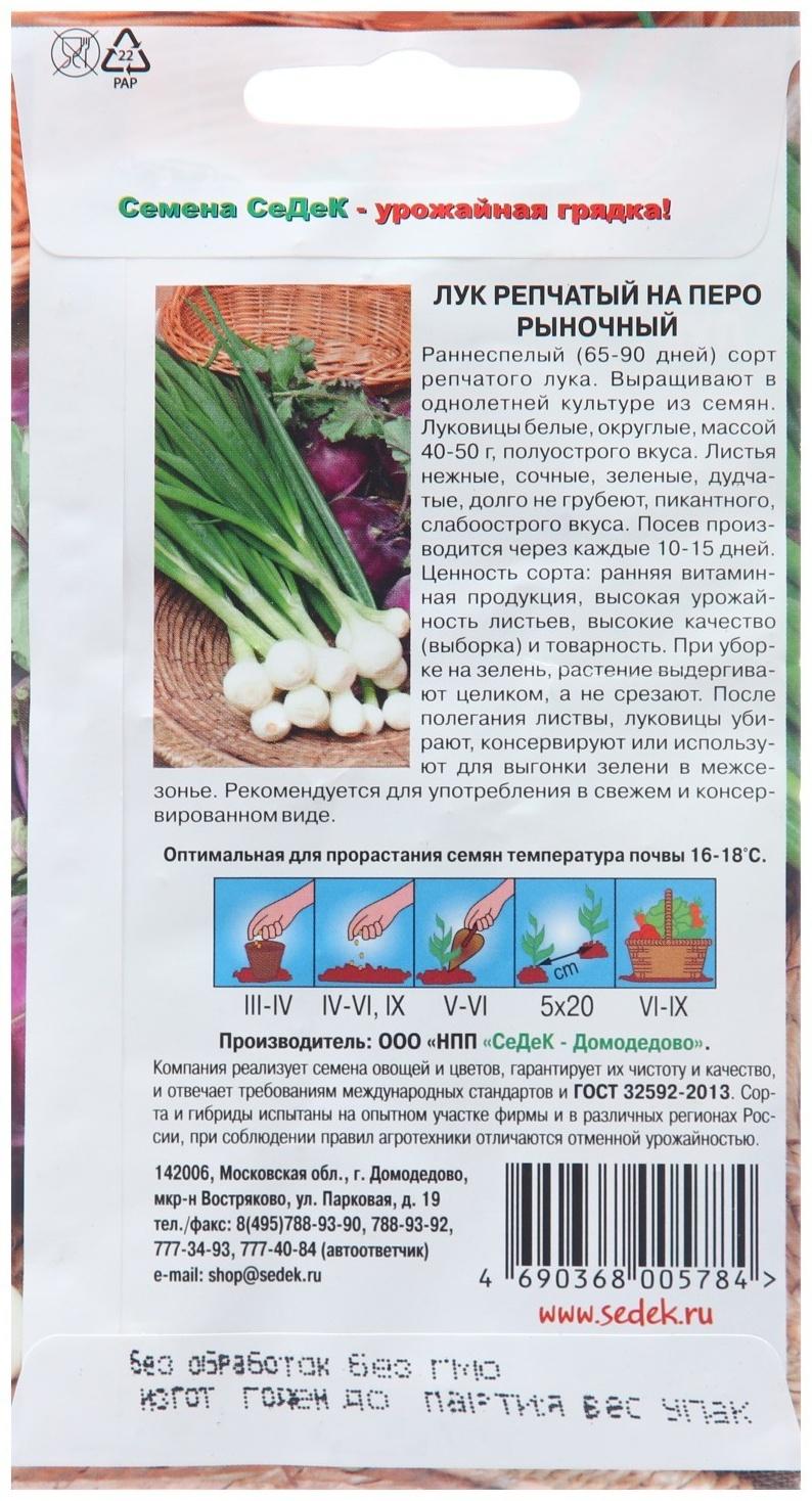 Семена Лук на перо 