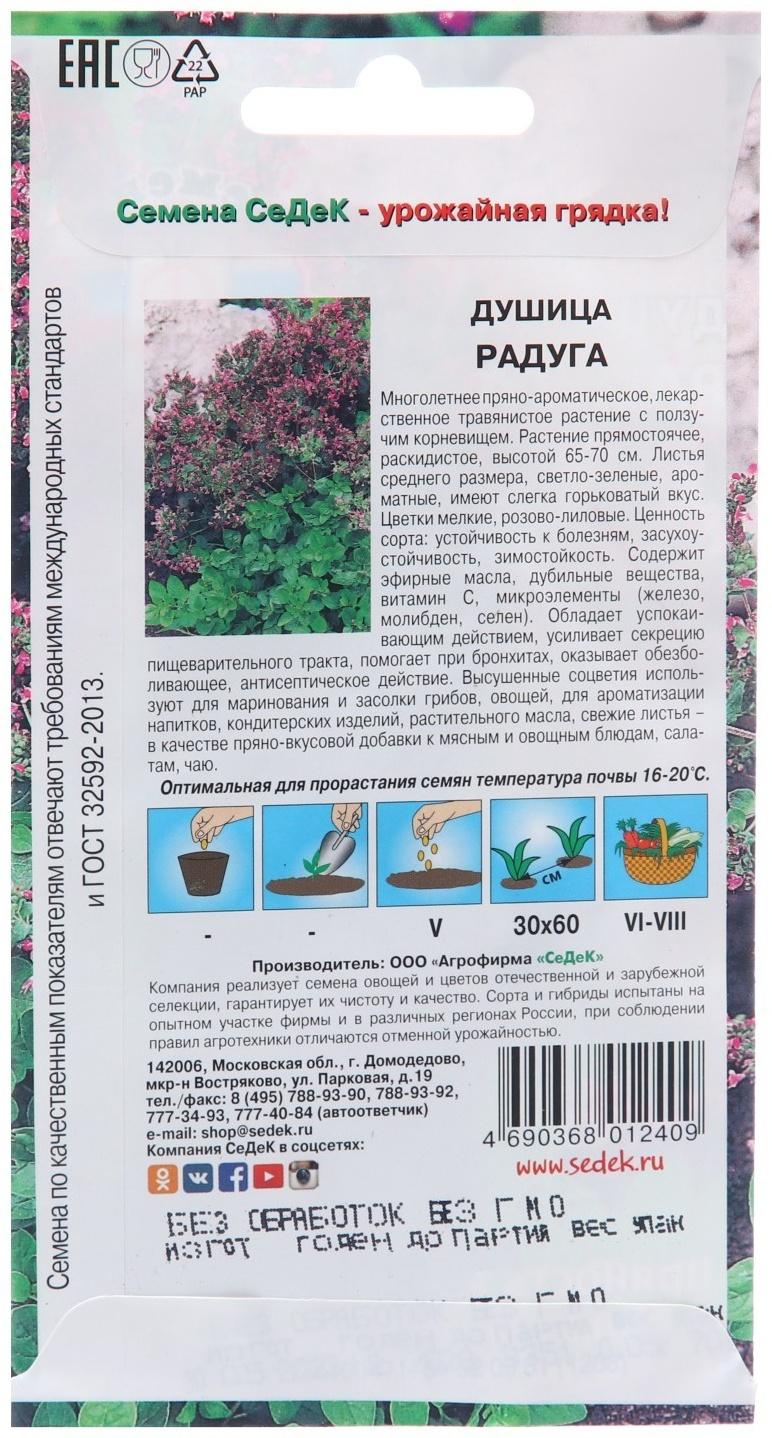 Семена Душица 