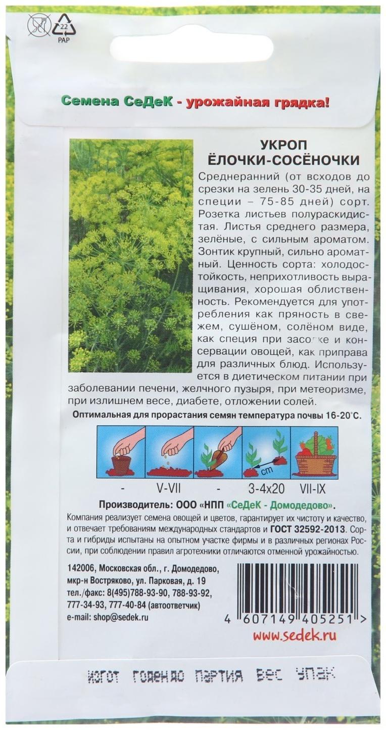 Семена Укроп 