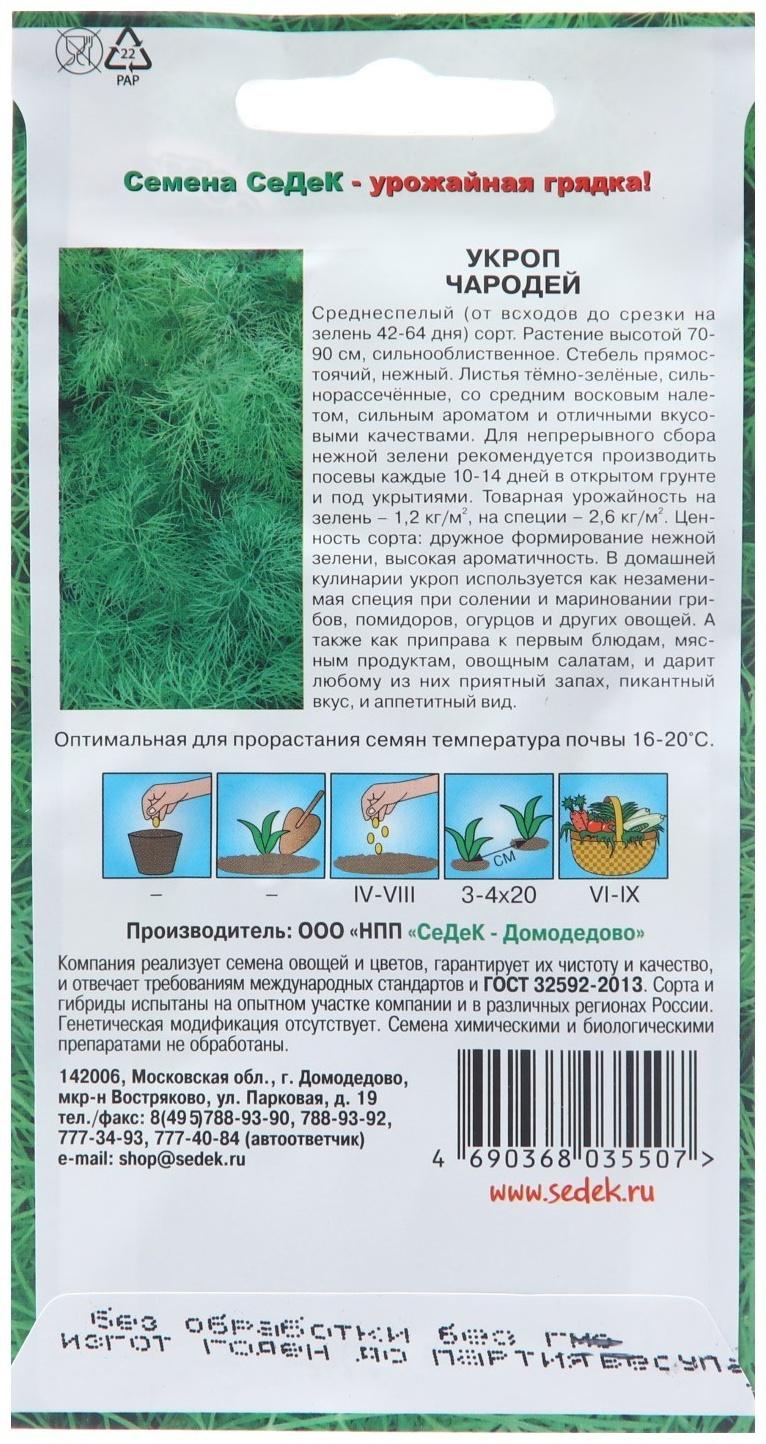 Семена Укроп 