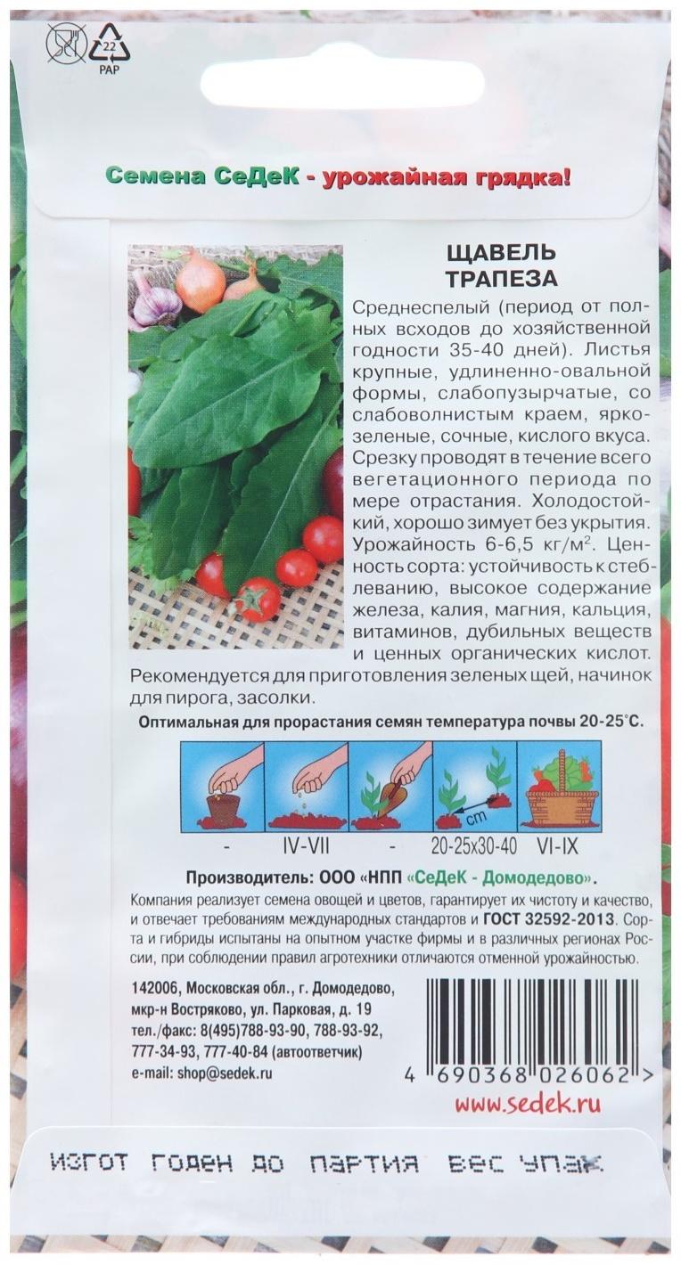 Семена Щавель 