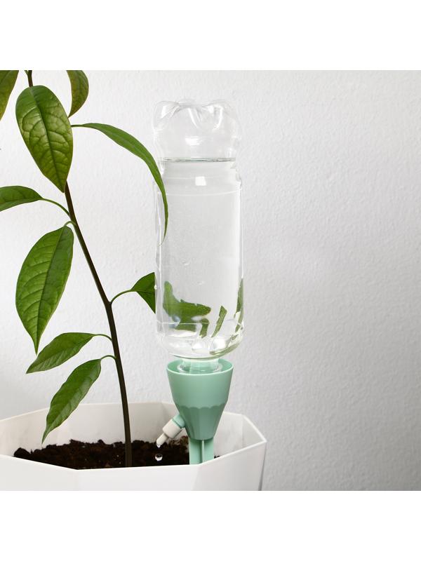 Автополив для комнатных растений Greengo под бутылку, регулируемый, с краном, из пластика, высота 17,5 см, МИКС