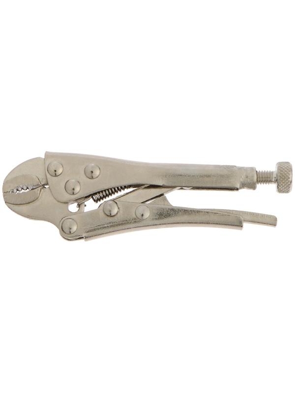 Зажим ручной ТУНДРА, полукруглый захват, с фиксатором, 105 мм