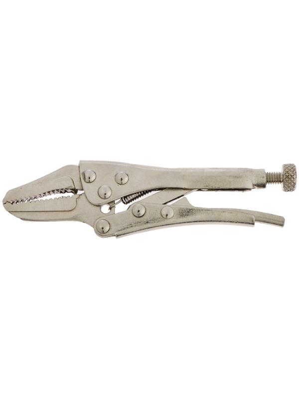 Зажим ручной ТУНДРА, удлиненный плоский захват, с фиксатором, 105 мм