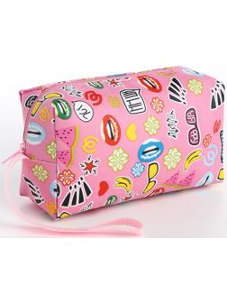 Косметичка на молнии, цвет розовый