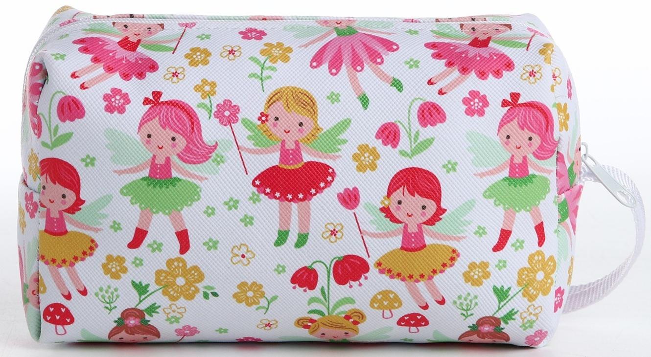 Косметичка на молнии, цвет белый