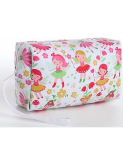 Косметичка на молнии, цвет белый