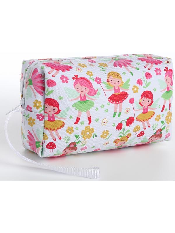 Косметичка на молнии, цвет белый