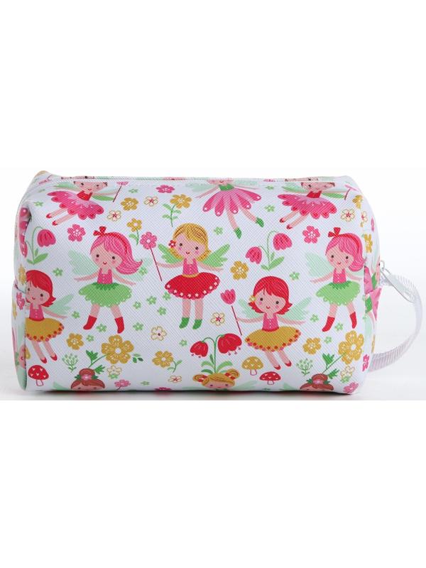 Косметичка на молнии, цвет белый