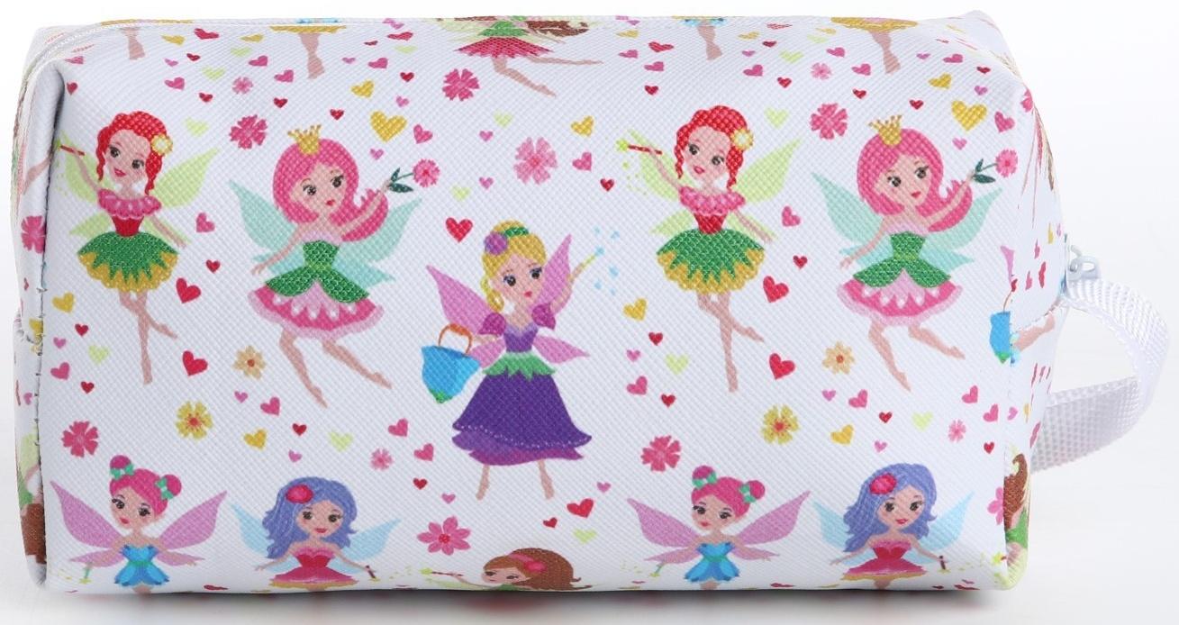 Косметичка на молнии, цвет белый