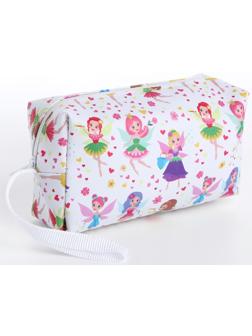 Косметичка на молнии, цвет белый