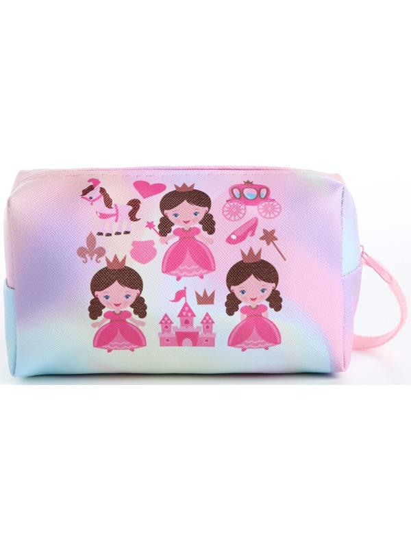 Косметичка на молнии, цвет розовый