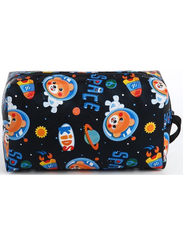 Косметичка на молнии, цвет чёрный