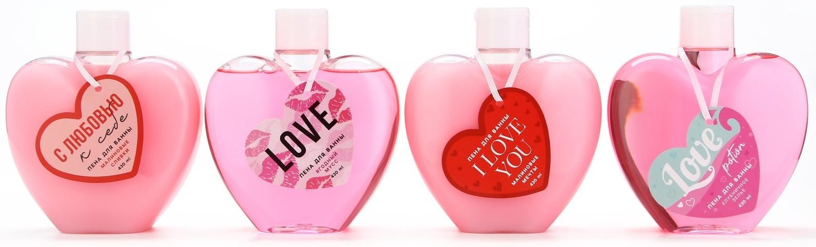 Пена для ванны «Love potion», 430 мл, аромат клубничное зелье, ЧИСТОЕ СЧАСТЬЕ